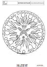 Mandala boyama sayfaları